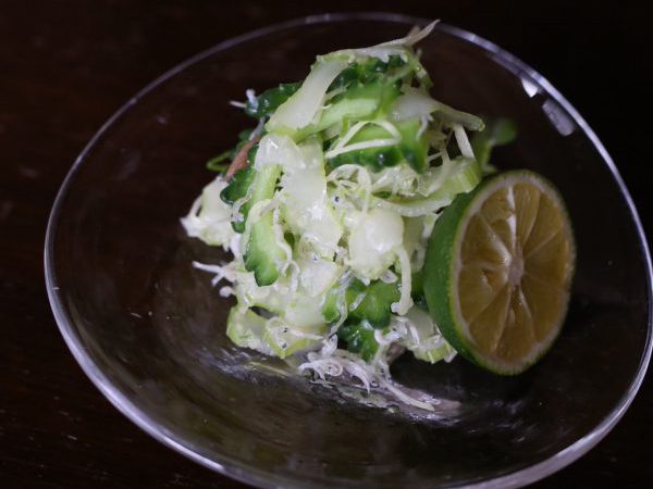ゴーヤとセロリの和え物